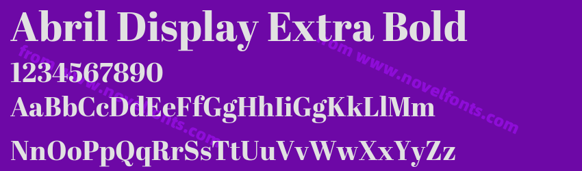 Abril Display Extra BoldPreview