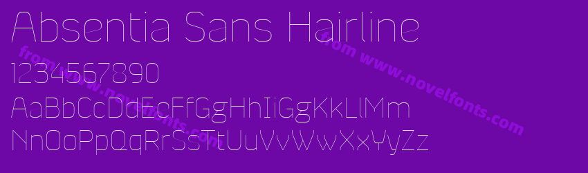 Absentia Sans HairlinePreview Absentia Sans HairlinePreview