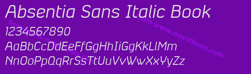 Absentia Sans Italic BookPreview Absentia Sans Italic BookPreview