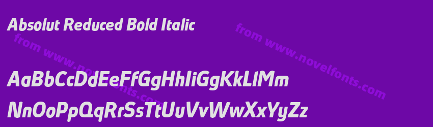 Absolut Reduced Bold ItalicPreview Absolut Reduced Bold ItalicPreview