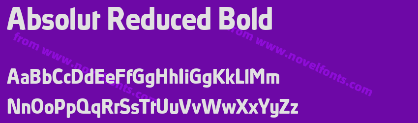 Absolut Reduced BoldPreview Absolut Reduced BoldPreview