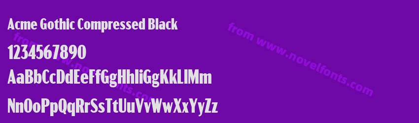 Acme Gothic Compressed BlackPreview Acme Gothic Compressed BlackPreview