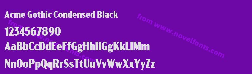 Acme Gothic Condensed BlackPreview