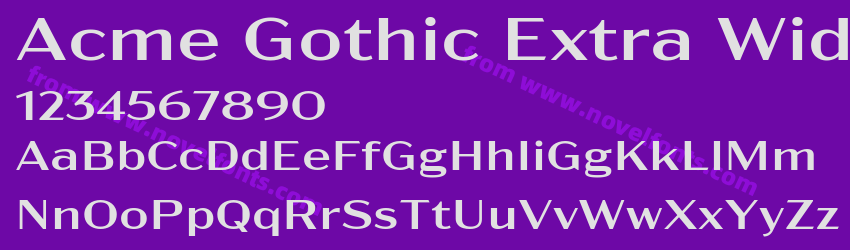 Acme Gothic Extra WidePreview