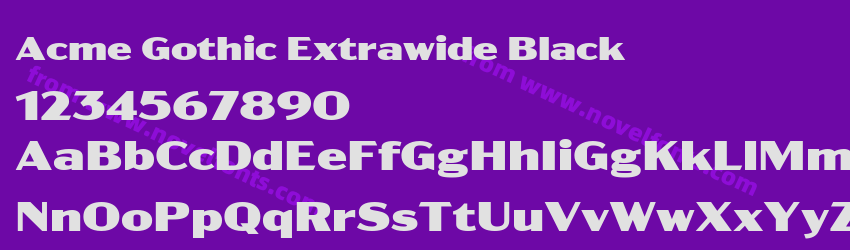 Acme Gothic Extrawide BlackPreview Acme Gothic Extrawide BlackPreview