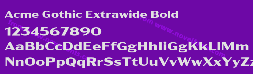Acme Gothic Extrawide BoldPreview Acme Gothic Extrawide BoldPreview