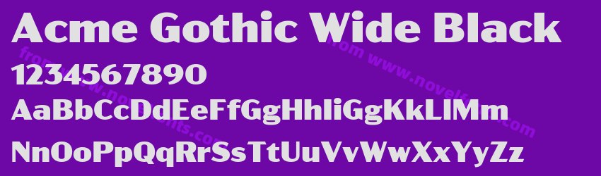 Acme Gothic Wide BlackPreview
