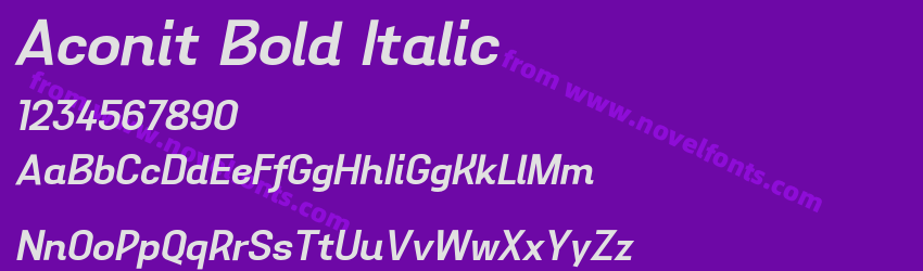 Aconit Bold ItalicPreview Aconit Bold ItalicPreview
