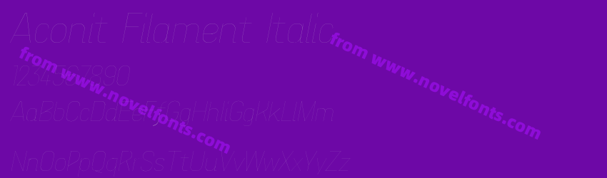 Aconit Filament ItalicPreview Aconit Filament ItalicPreview