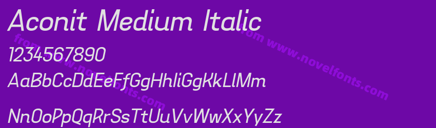 Aconit Medium ItalicPreview Aconit Medium ItalicPreview