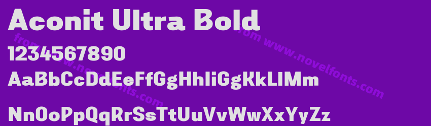 Aconit Ultra BoldPreview Aconit Ultra BoldPreview