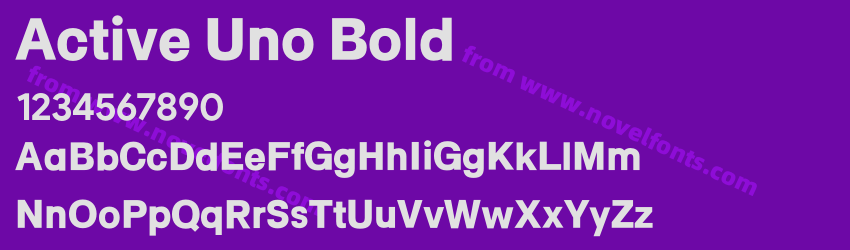 Active Uno BoldPreview Active Uno BoldPreview