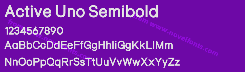 Active Uno SemiboldPreview