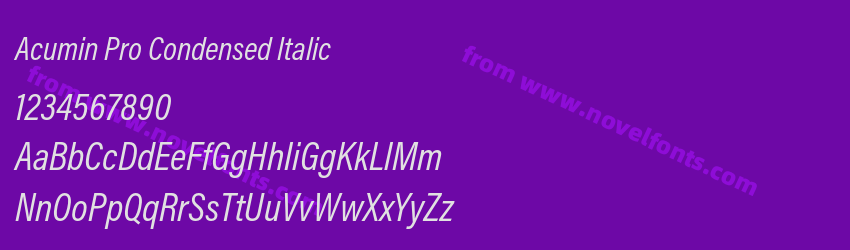 Acumin Pro Condensed ItalicPreview Acumin Pro Condensed ItalicPreview