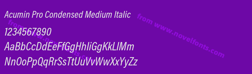Acumin Pro Condensed Medium ItalicPreview Acumin Pro Condensed Medium ItalicPreview