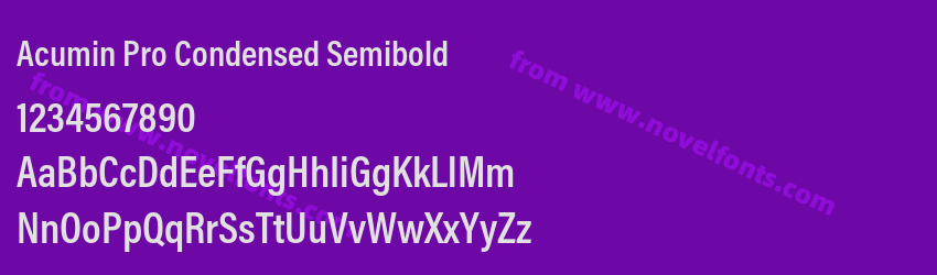 Acumin Pro Condensed SemiboldPreview Acumin Pro Condensed SemiboldPreview