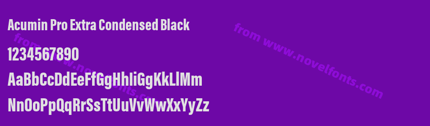 Acumin Pro Extra Condensed BlackPreview Acumin Pro Extra Condensed BlackPreview