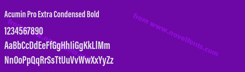 Acumin Pro Extra Condensed BoldPreview Acumin Pro Extra Condensed BoldPreview