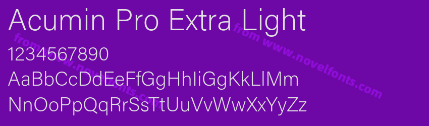 Acumin Pro Extra LightPreview Acumin Pro Extra LightPreview