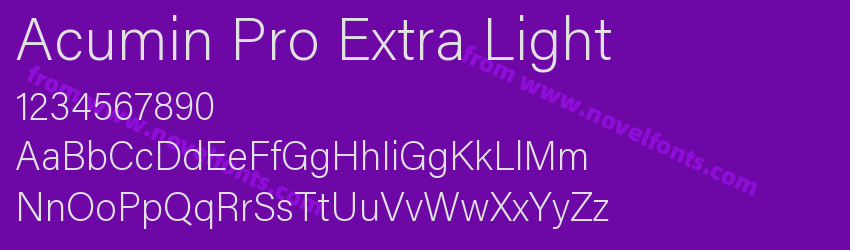 Acumin Pro Extra LightPreview Acumin Pro Extra LightPreview