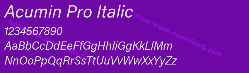 Acumin Pro ItalicPreview Acumin Pro ItalicPreview