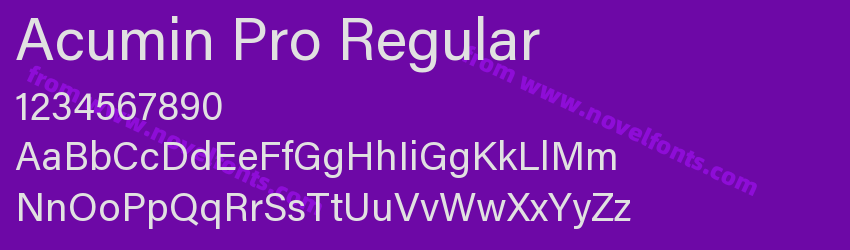 Acumin Pro RegularPreview