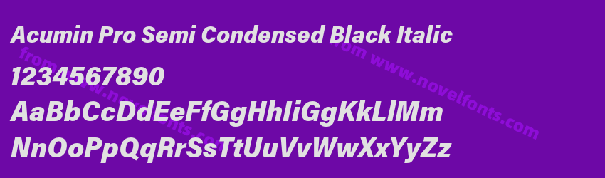 Acumin Pro Semi Condensed Black ItalicPreview Acumin Pro Semi Condensed Black ItalicPreview