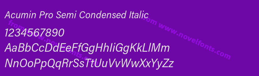 Acumin Pro Semi Condensed ItalicPreview Acumin Pro Semi Condensed ItalicPreview