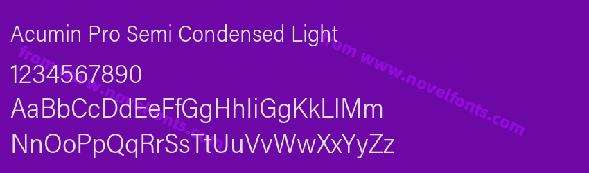 Acumin Pro Semi Condensed LightPreview Acumin Pro Semi Condensed LightPreview