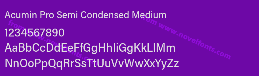 Acumin Pro Semi Condensed MediumPreview Acumin Pro Semi Condensed MediumPreview