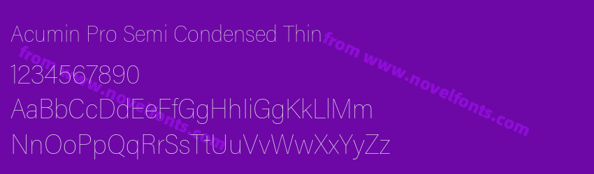 Acumin Pro Semi Condensed ThinPreview Acumin Pro Semi Condensed ThinPreview