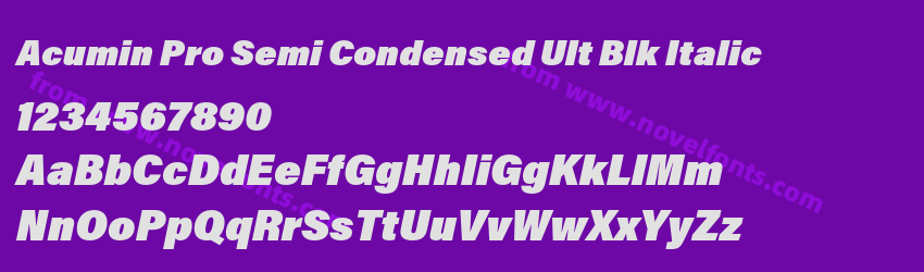 Acumin Pro Semi Condensed Ult Blk ItalicPreview Acumin Pro Semi Condensed Ult Blk ItalicPreview