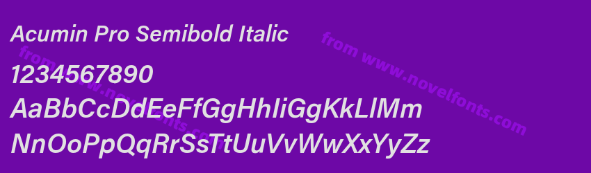 Acumin Pro Semibold ItalicPreview Acumin Pro Semibold ItalicPreview