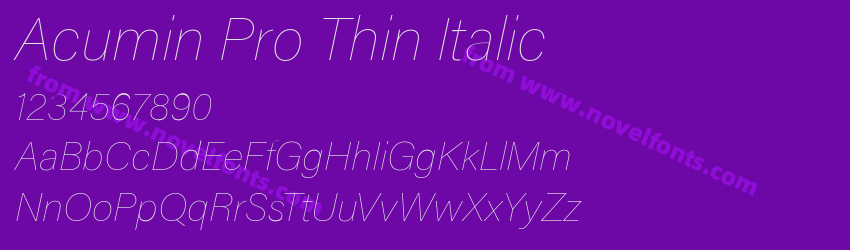 Acumin Pro Thin ItalicPreview Acumin Pro Thin ItalicPreview