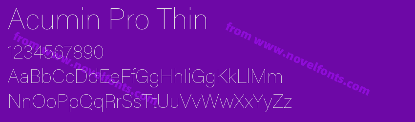Acumin Pro ThinPreview Acumin Pro ThinPreview