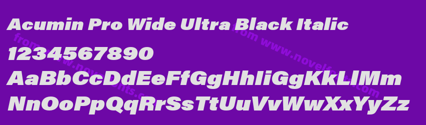 Acumin Pro Wide Ultra Black ItalicPreview Acumin Pro Wide Ultra Black ItalicPreview