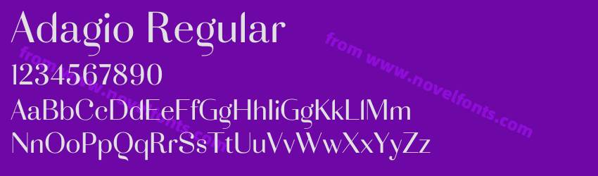 Adagio RegularPreview Adagio RegularPreview