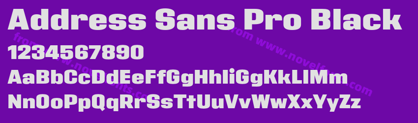 Address Sans Pro BlackPreview Address Sans Pro BlackPreview