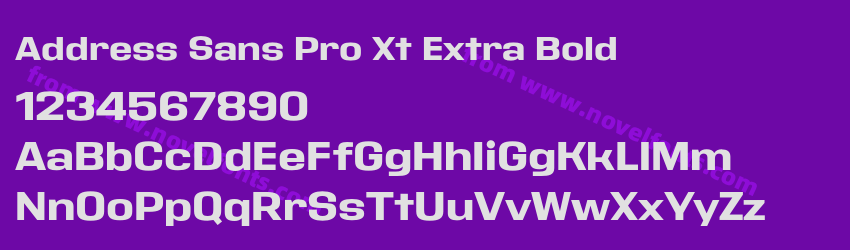 Address Sans Pro Xt Extra BoldPreview Address Sans Pro Xt Extra BoldPreview