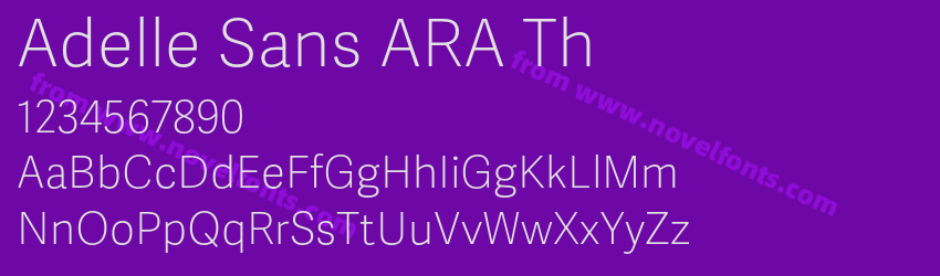 Adelle Sans ARA ThPreview
