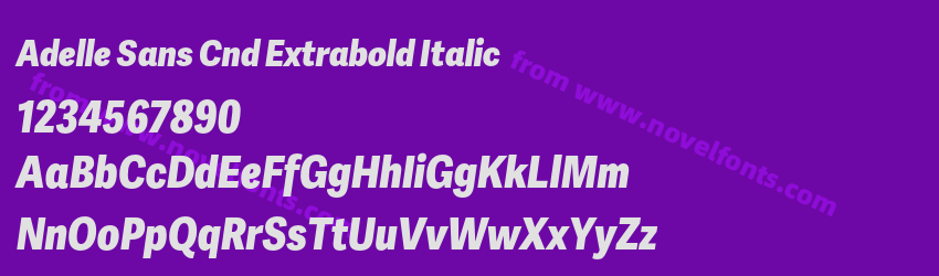 Adelle Sans Cnd Extrabold ItalicPreview Adelle Sans Cnd Extrabold ItalicPreview