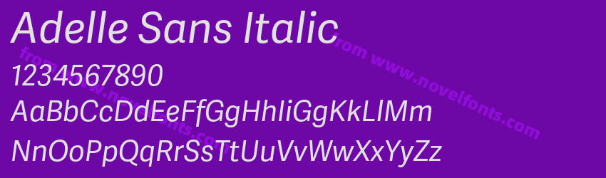 Adelle Sans ItalicPreview Adelle Sans ItalicPreview