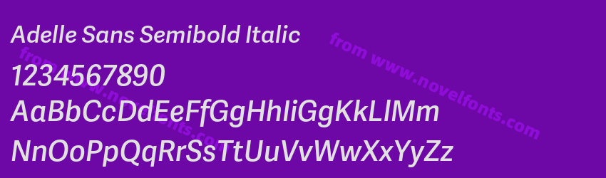 Adelle Sans Semibold ItalicPreview Adelle Sans Semibold ItalicPreview