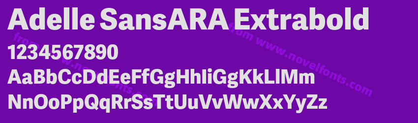 Adelle SansARA ExtraboldPreview Adelle SansARA ExtraboldPreview