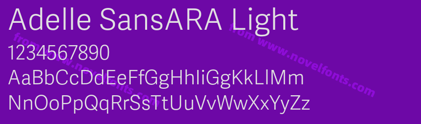 Adelle SansARA LightPreview Adelle SansARA LightPreview