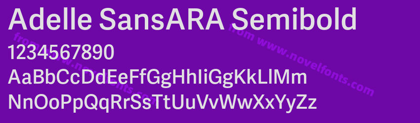 Adelle SansARA SemiboldPreview Adelle SansARA SemiboldPreview