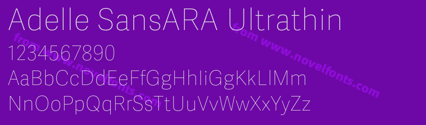 Adelle SansARA UltrathinPreview Adelle SansARA UltrathinPreview