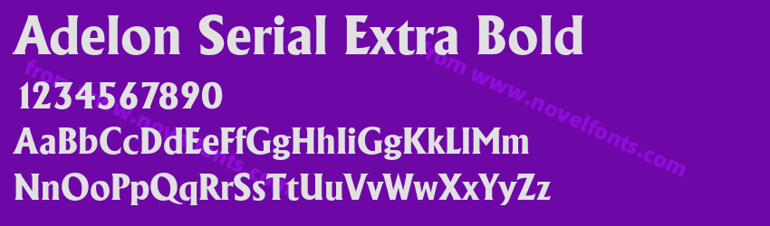 Adelon Serial Extra BoldPreview Adelon Serial Extra BoldPreview