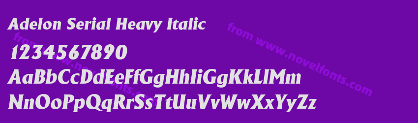 Adelon Serial Heavy ItalicPreview Adelon Serial Heavy ItalicPreview