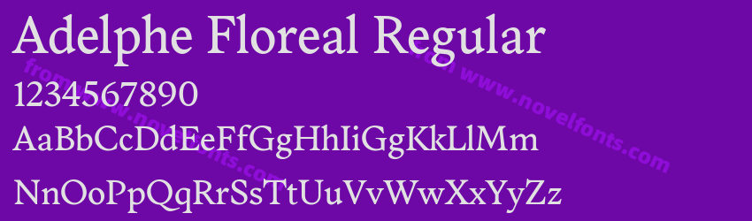 Adelphe Floreal RegularPreview Adelphe Floreal RegularPreview